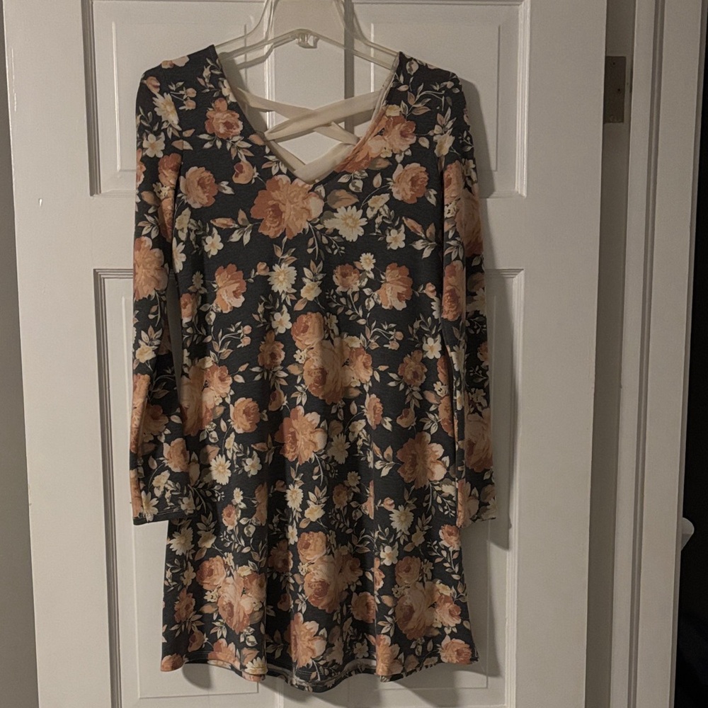 Floral Long Sleeve Dress